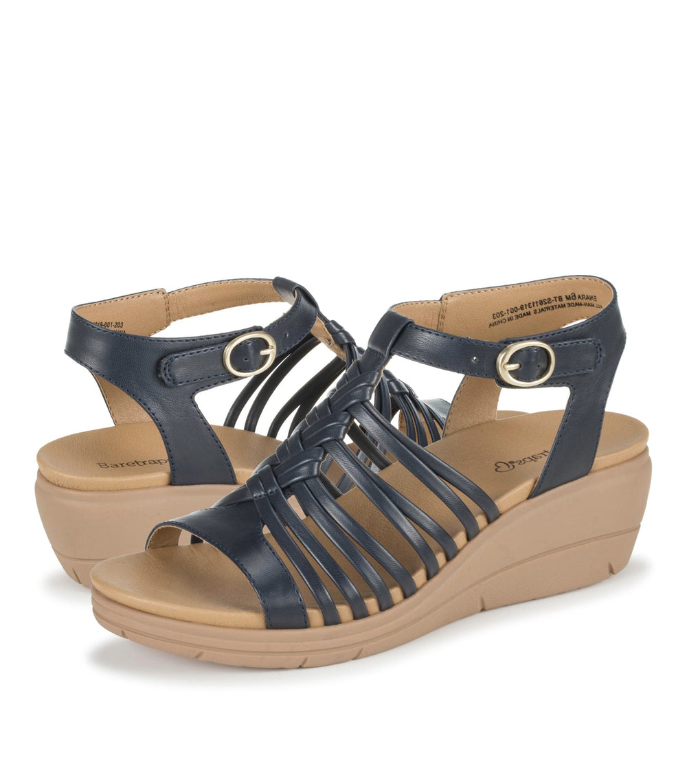 Baretraps Enara Wedge Sandal Navy