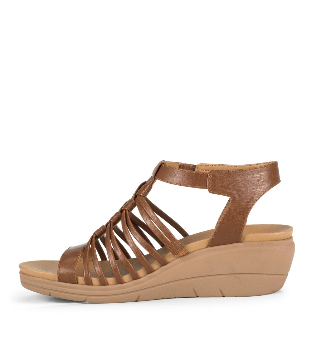 Baretraps Enara Wedge Sandal Dark Beechnut