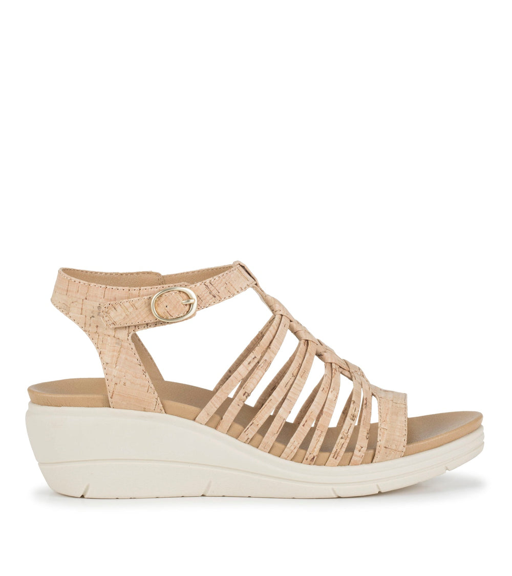 Baretraps Enara Wedge Sandal Natural