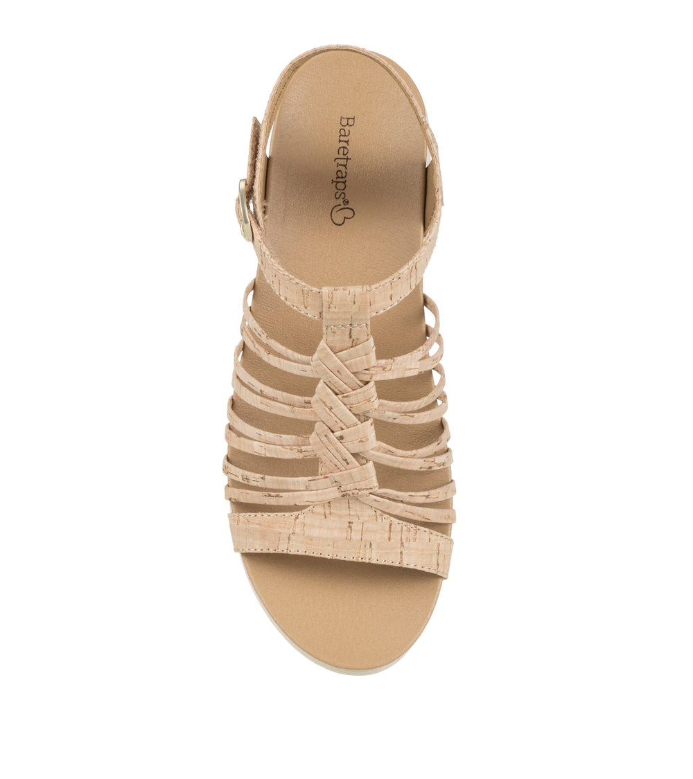 Baretraps Enara Wedge Sandal Natural