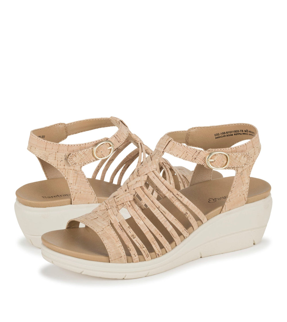 Baretraps Enara Wedge Sandal Natural