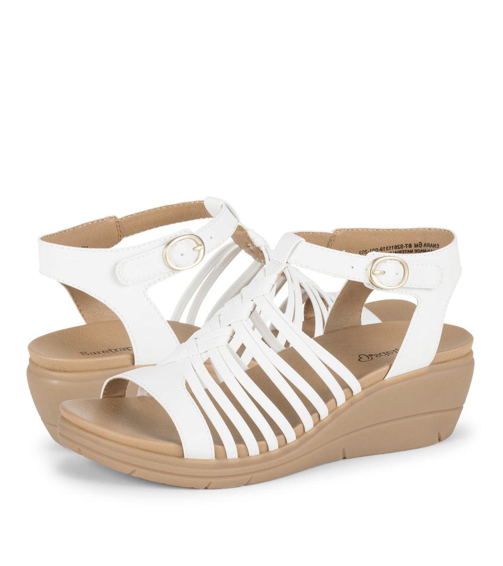 Baretraps Enara Wedge Sandal White
