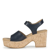 Baretraps Tamie Wedge Sandal Navy