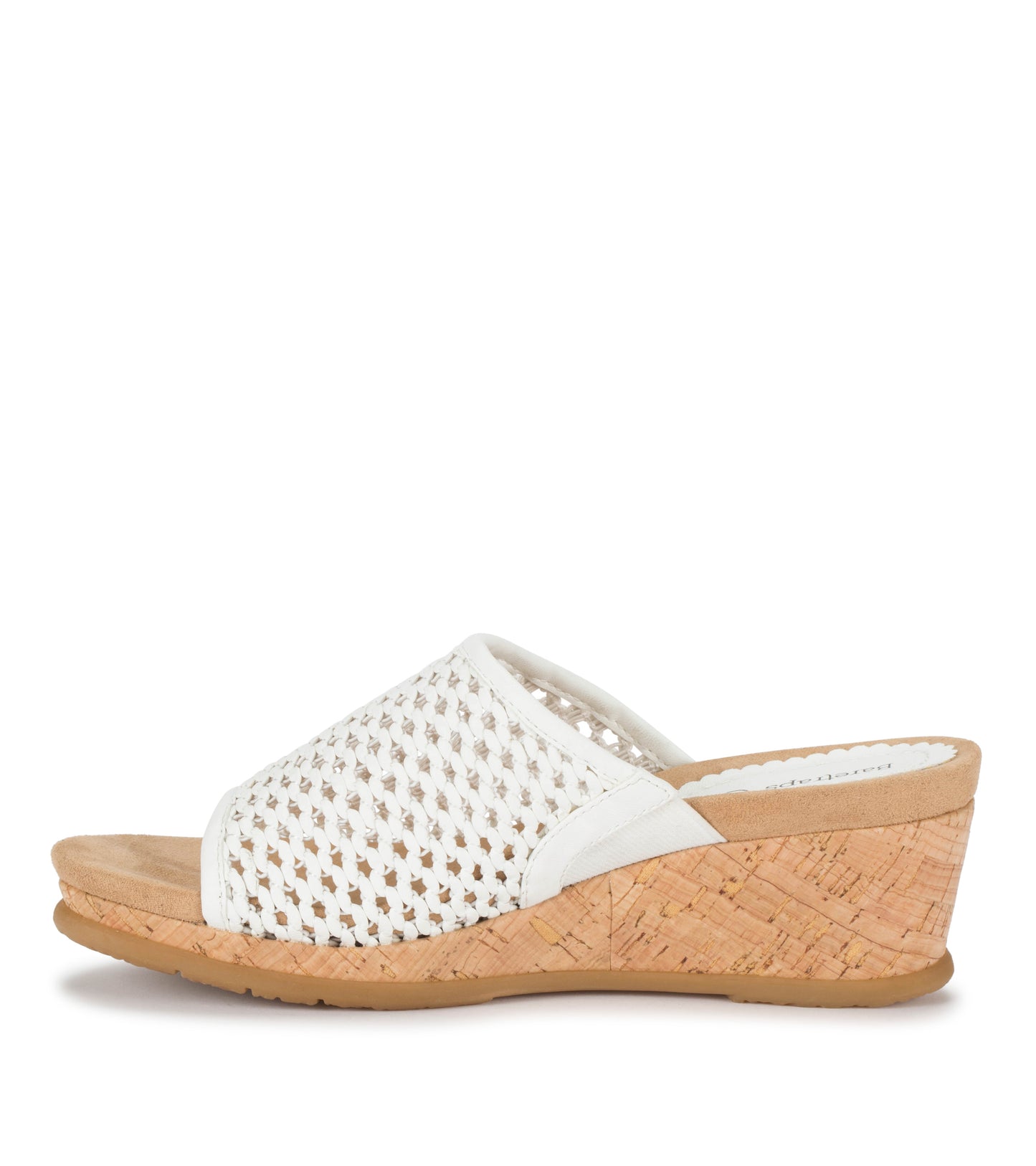 Baretraps Flossey Wedge Slide Sandal White