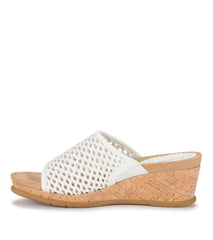Baretraps Flossey Wedge Slide Sandal White