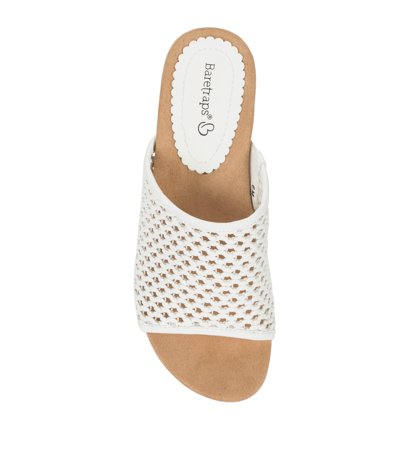 Baretraps Flossey Wedge Slide Sandal White