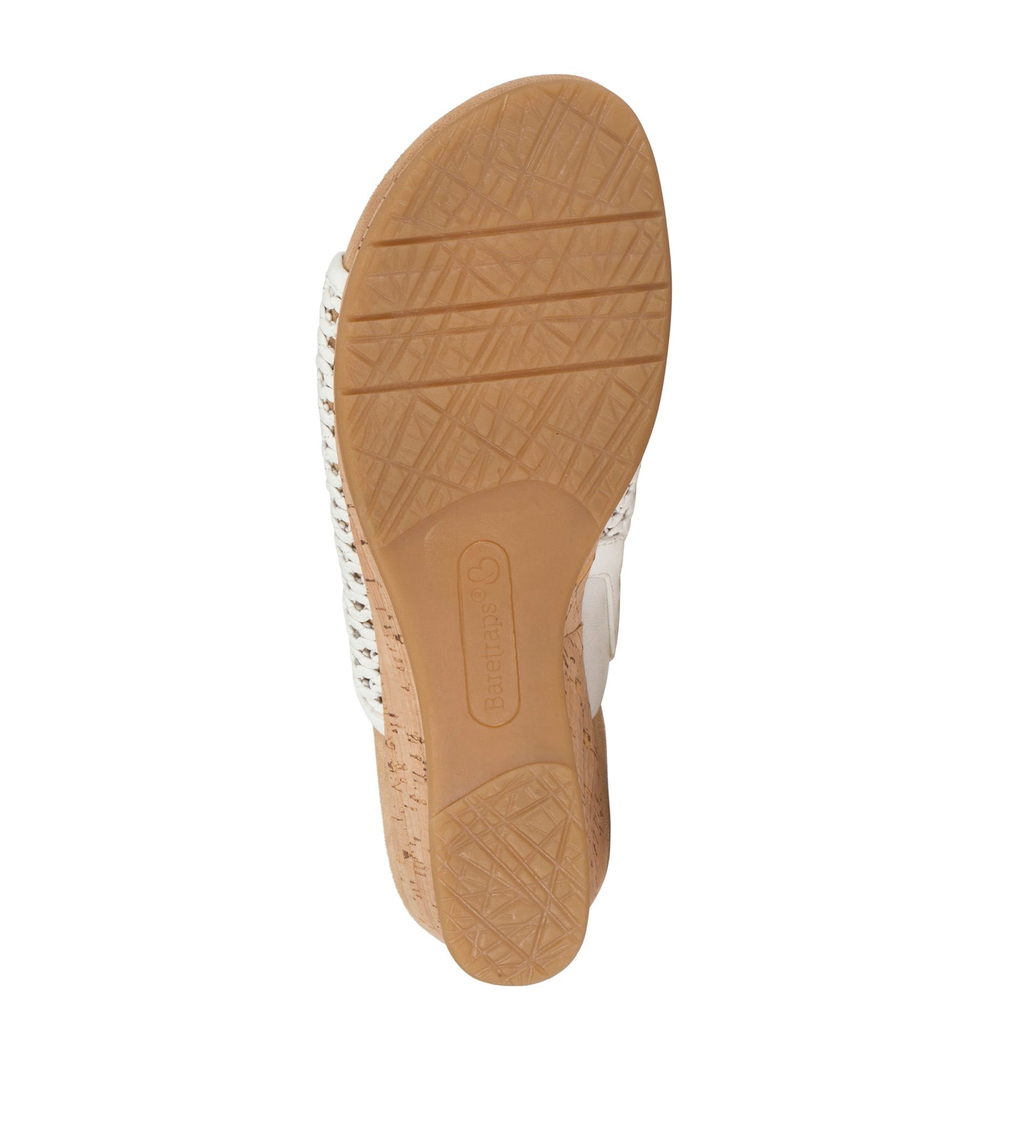 Baretraps Flossey Wedge Slide Sandal White