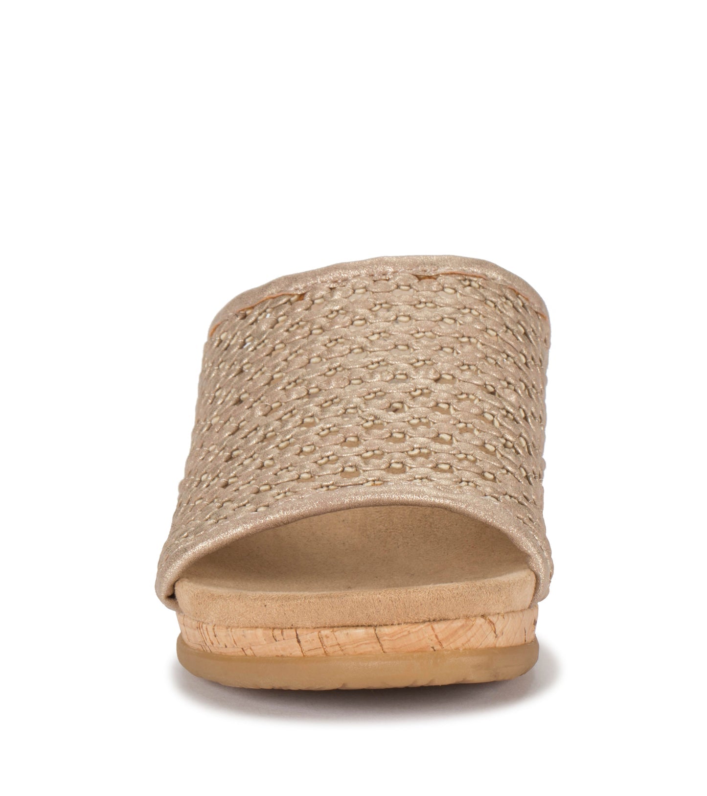 Baretraps Flossey Wedge Slide Sandal Soft Gold