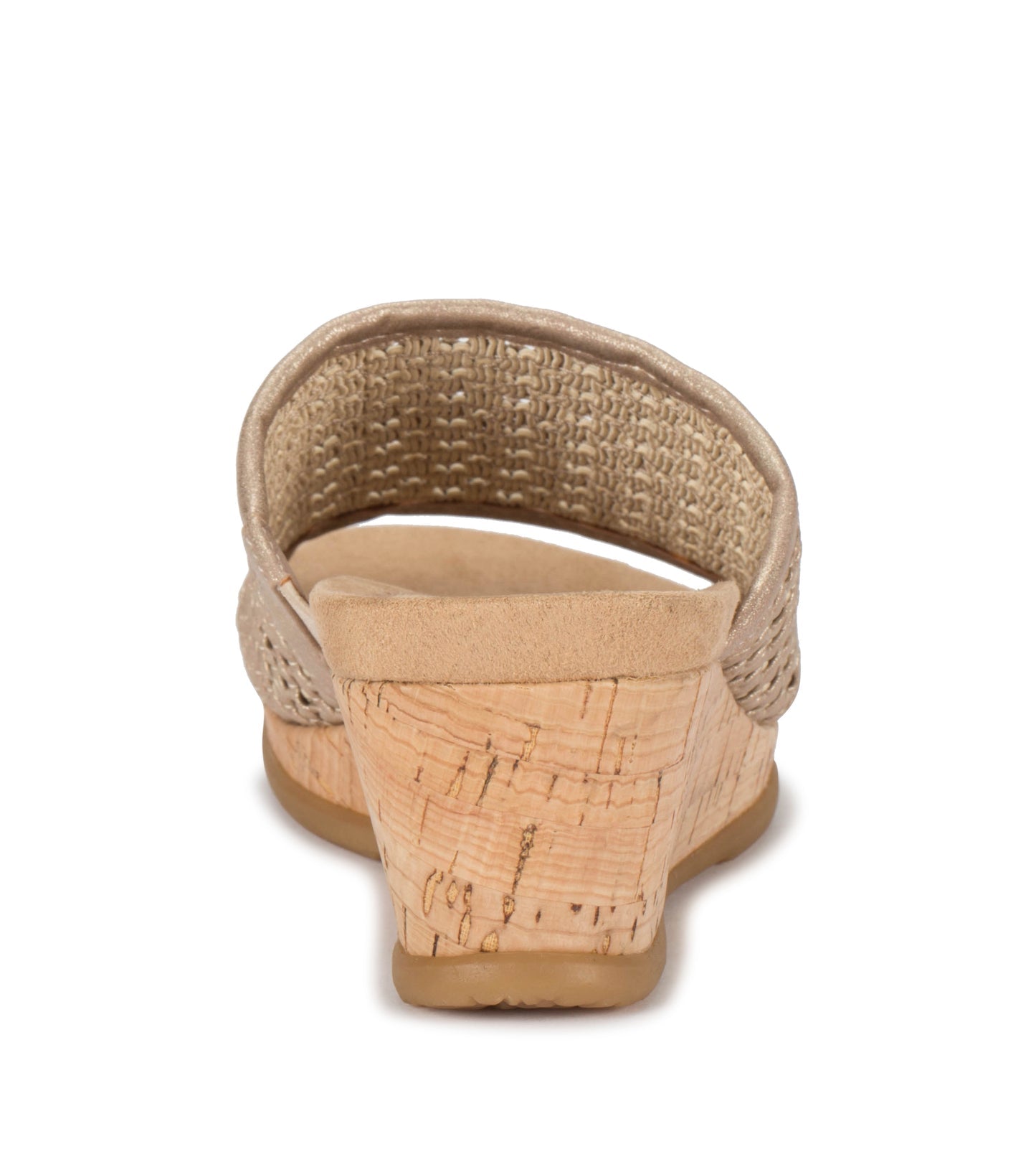 Baretraps Flossey Wedge Slide Sandal Soft Gold