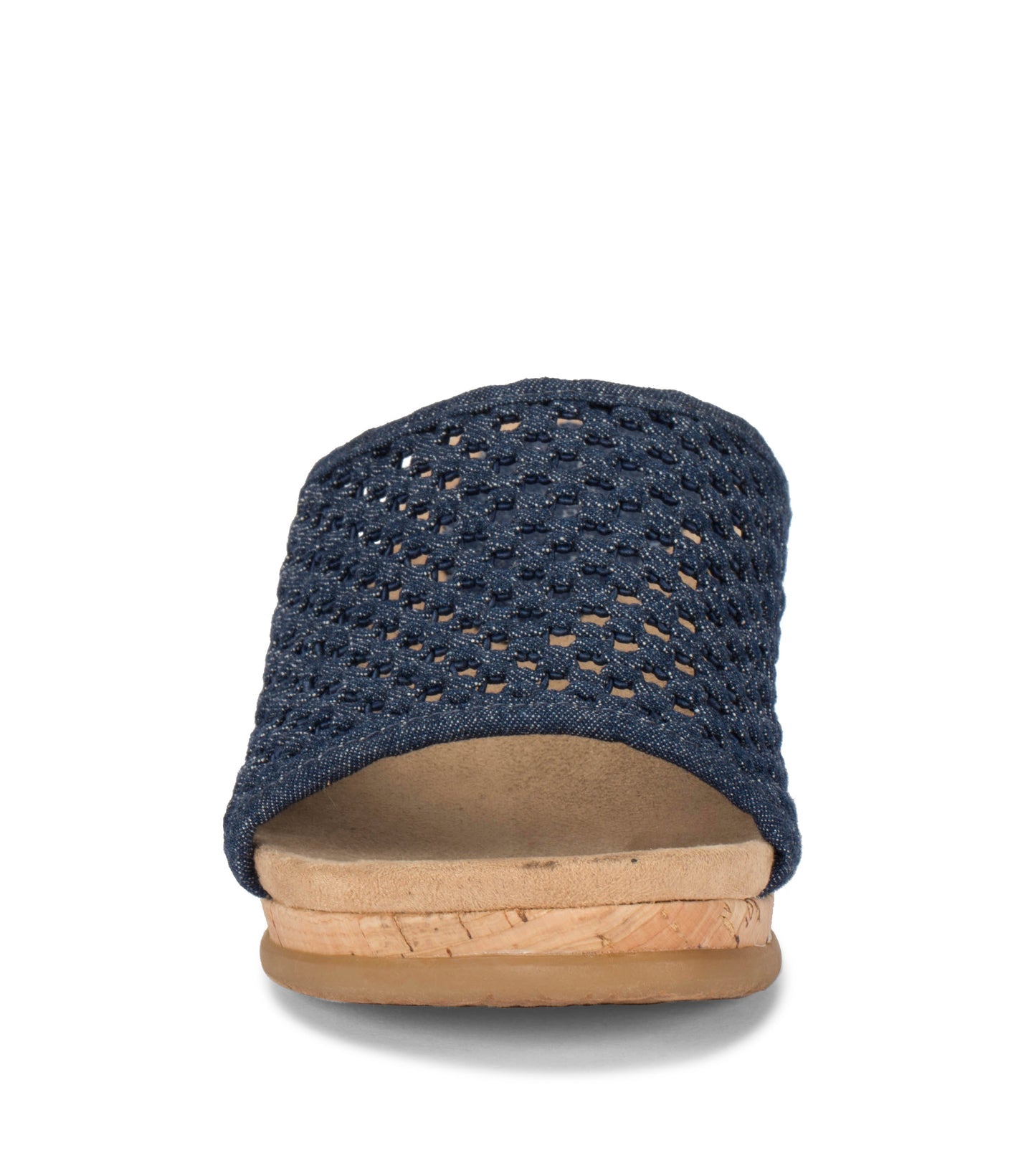 Baretraps Flossey Wedge Slide Sandal Dark Denim