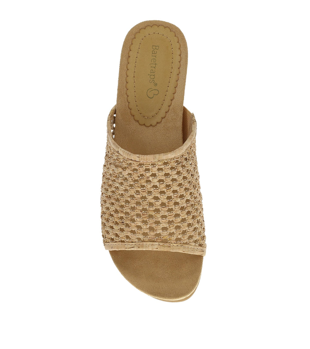 Baretraps Flossey Wedge Slide Sandal Natural Cork