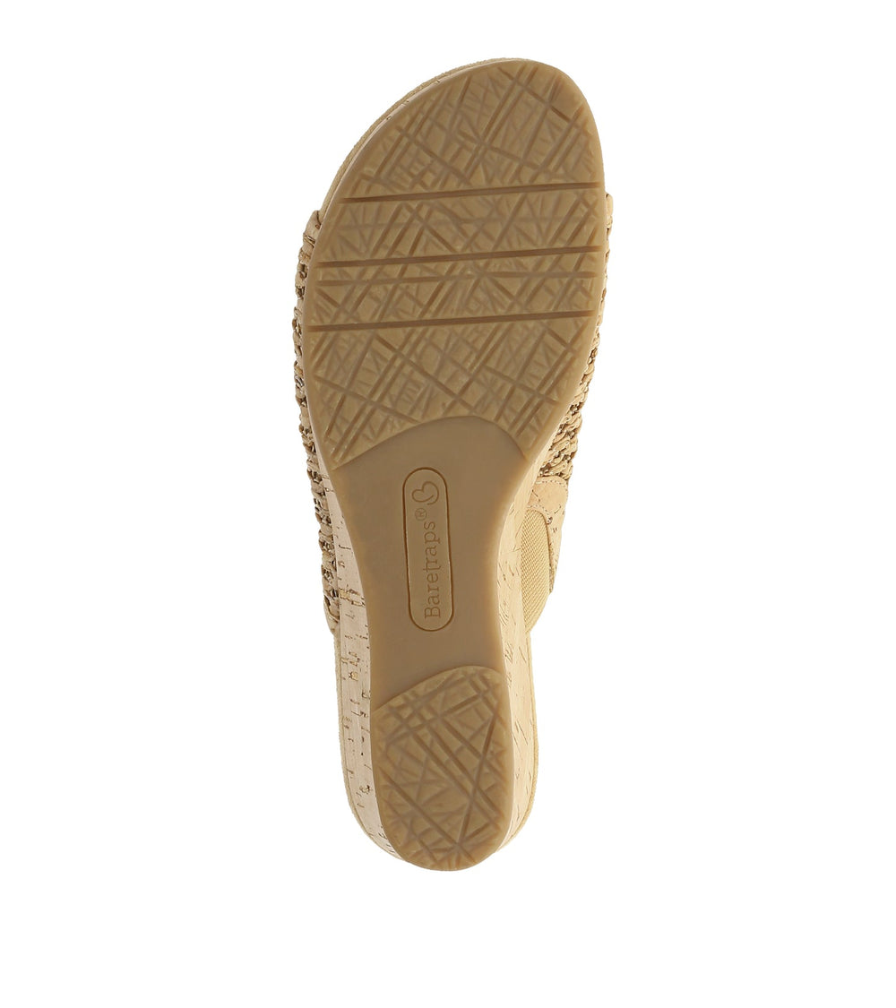 Baretraps Flossey Wedge Slide Sandal Natural Cork