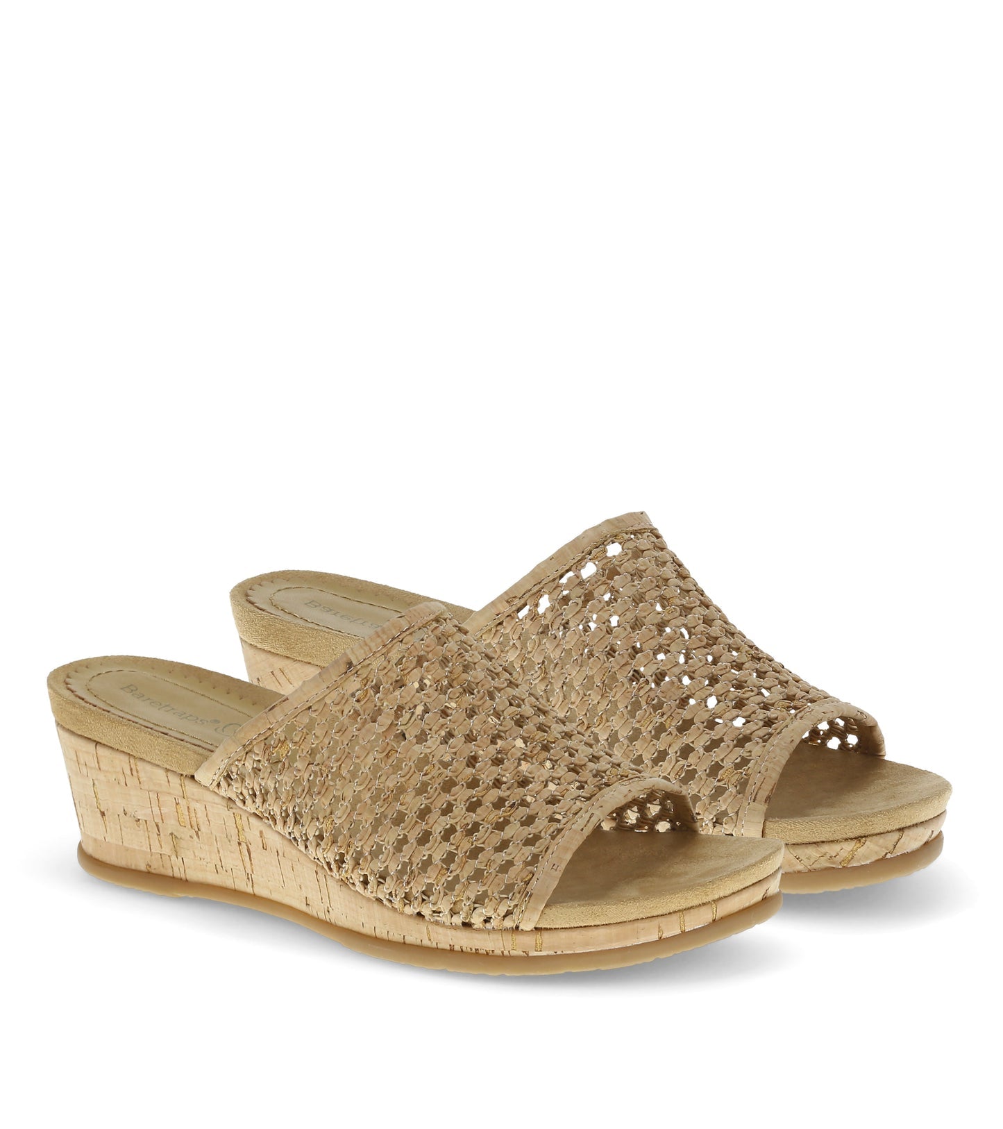 Baretraps Flossey Wedge Slide Sandal Natural Cork