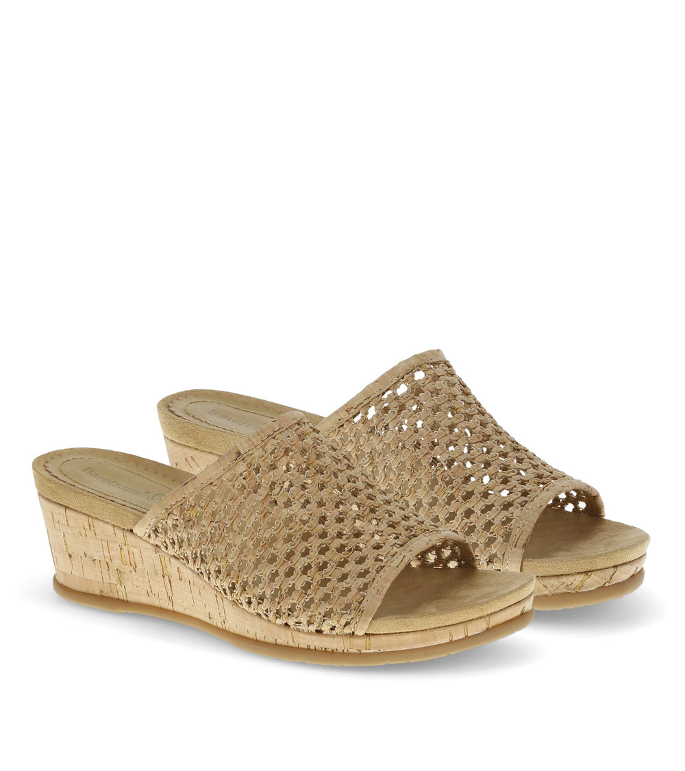 Baretraps Flossey Wedge Slide Sandal Natural Cork
