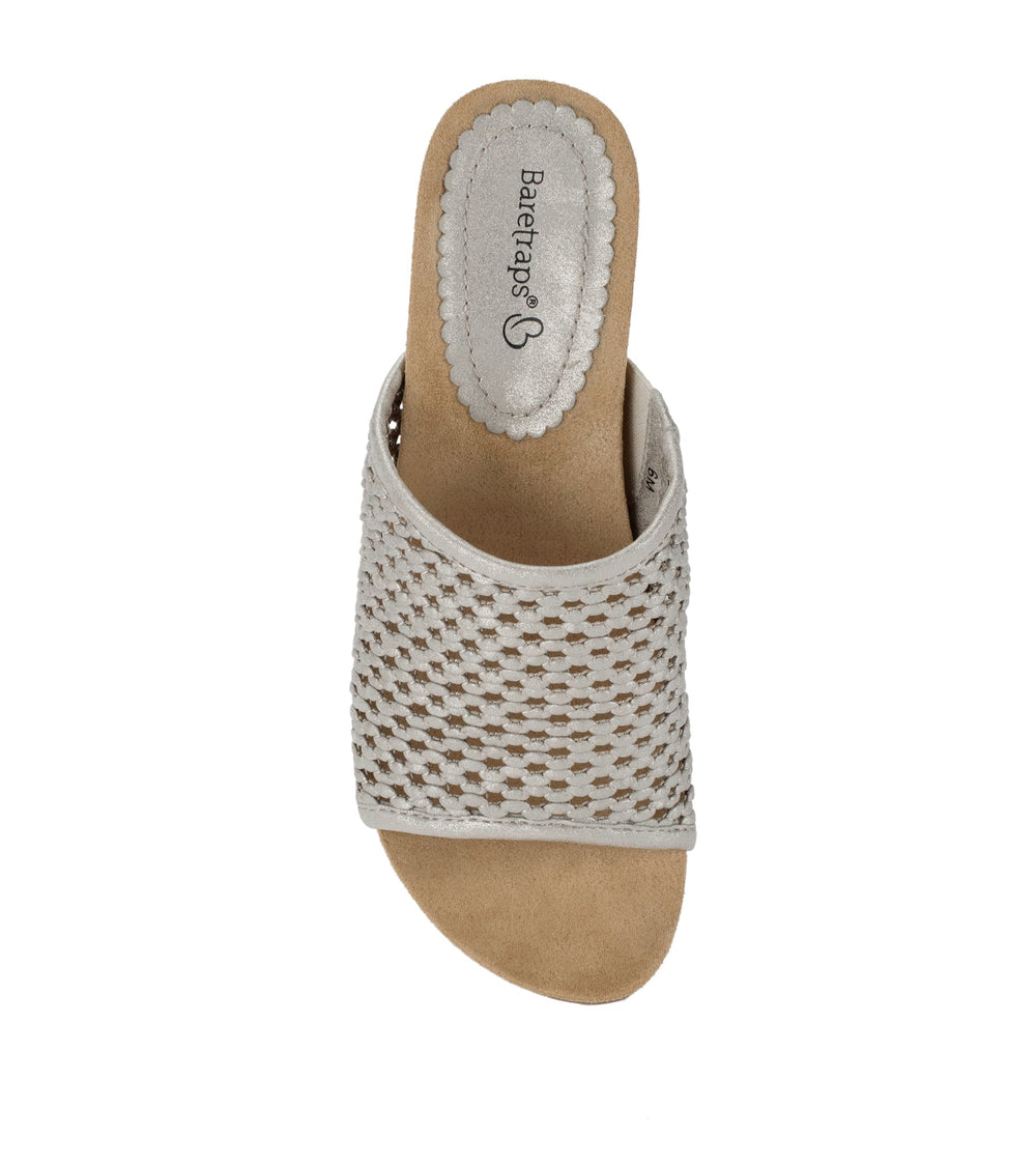 Baretraps Flossey Wedge Slide Sandal Champagne