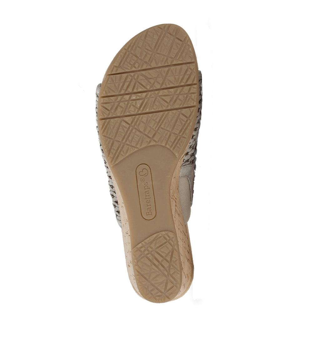 Baretraps Flossey Wedge Slide Sandal Champagne