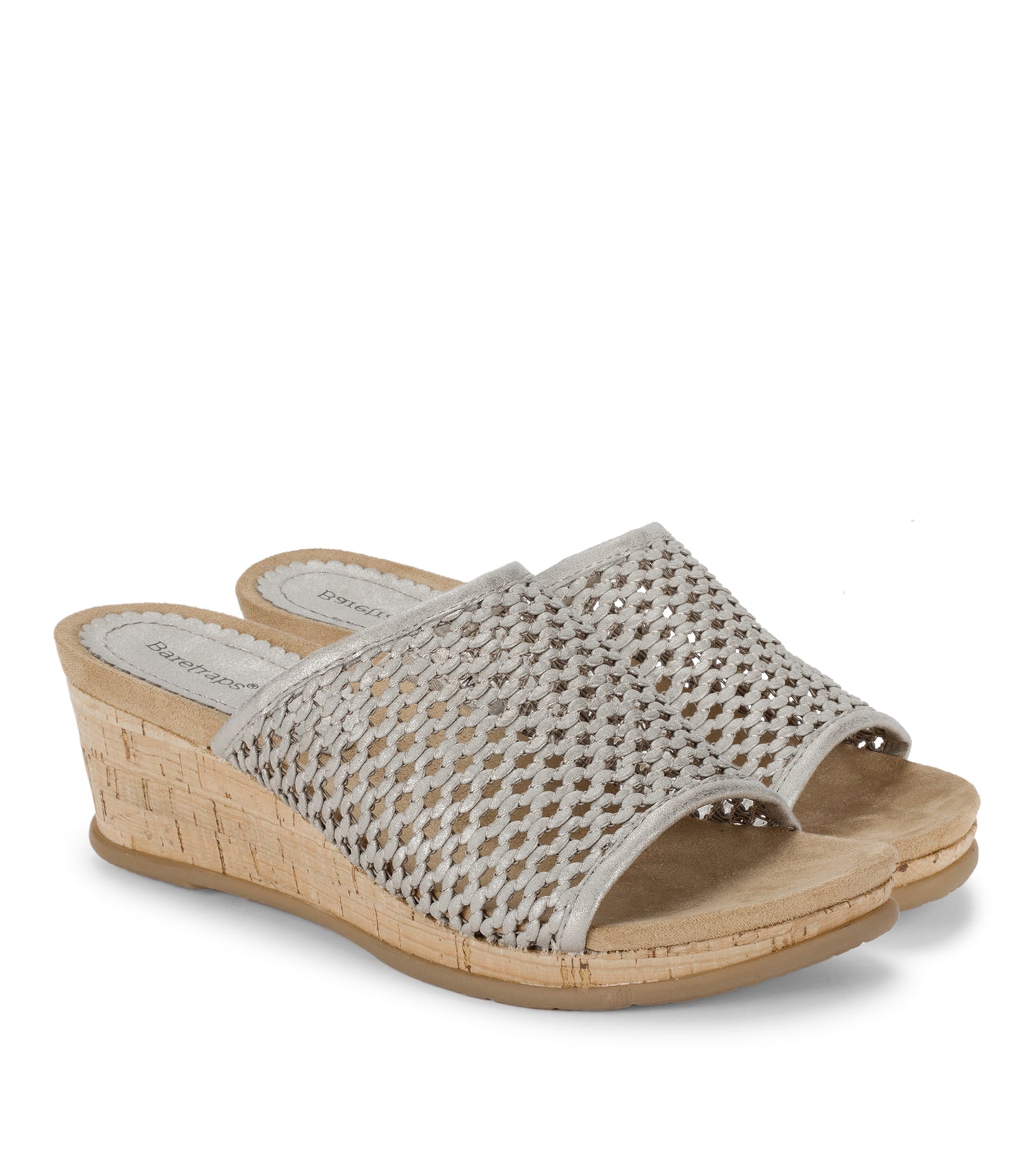 Baretraps Flossey Wedge Slide Sandal Champagne