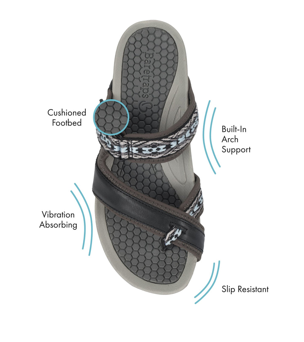 Baretraps Deserae Slide Sandal Black Multi