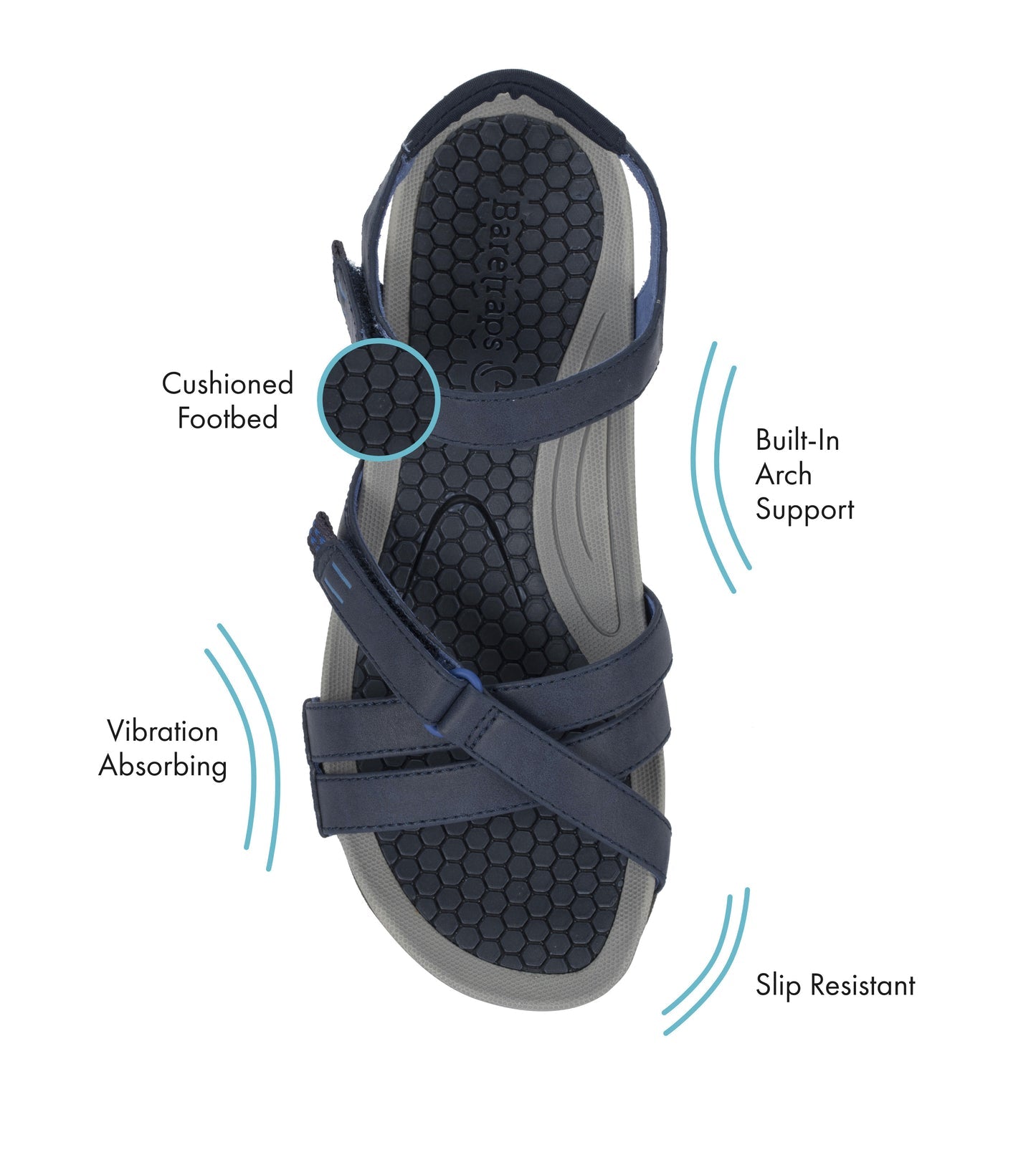 Baretraps Danny Sandal Navy