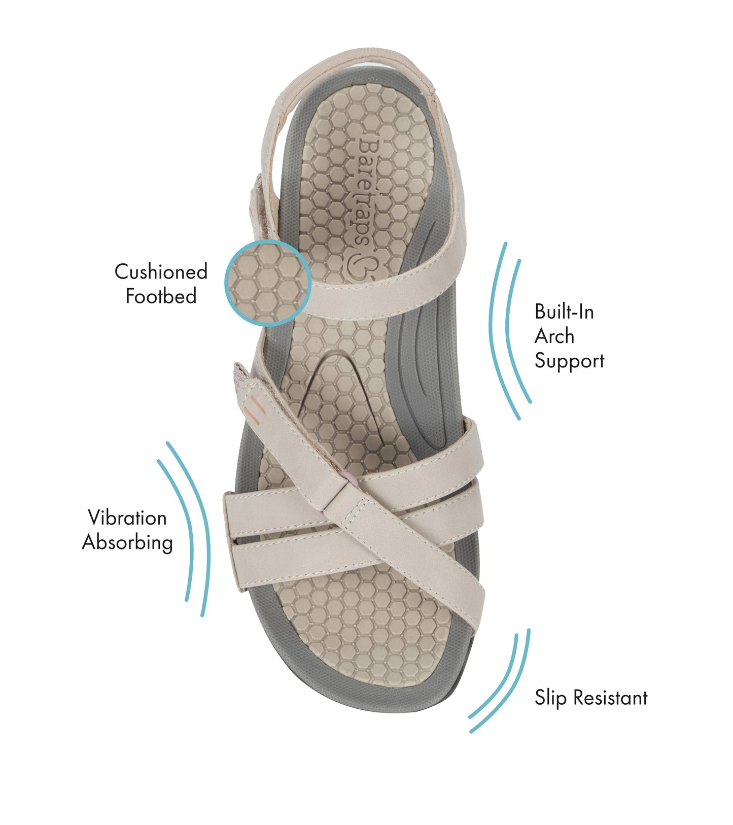 Baretraps Danny Sandal Ash