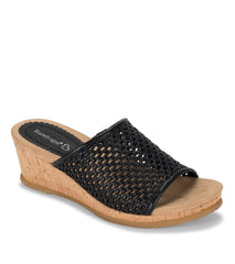 Baretraps Flossey Wedge Slide Sandal Black