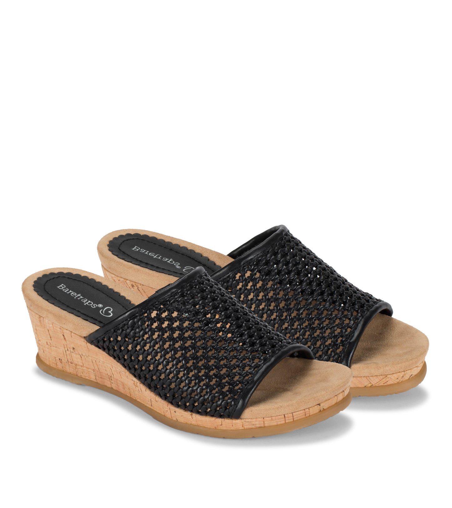 Baretraps Flossey Wedge Slide Sandal Black