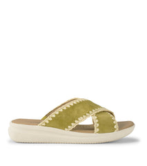 Baretraps Dolinda Slide Sandal Kelp Suede