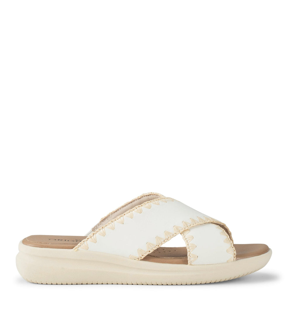 Baretraps Dolinda Slide Sandal Off White Leather