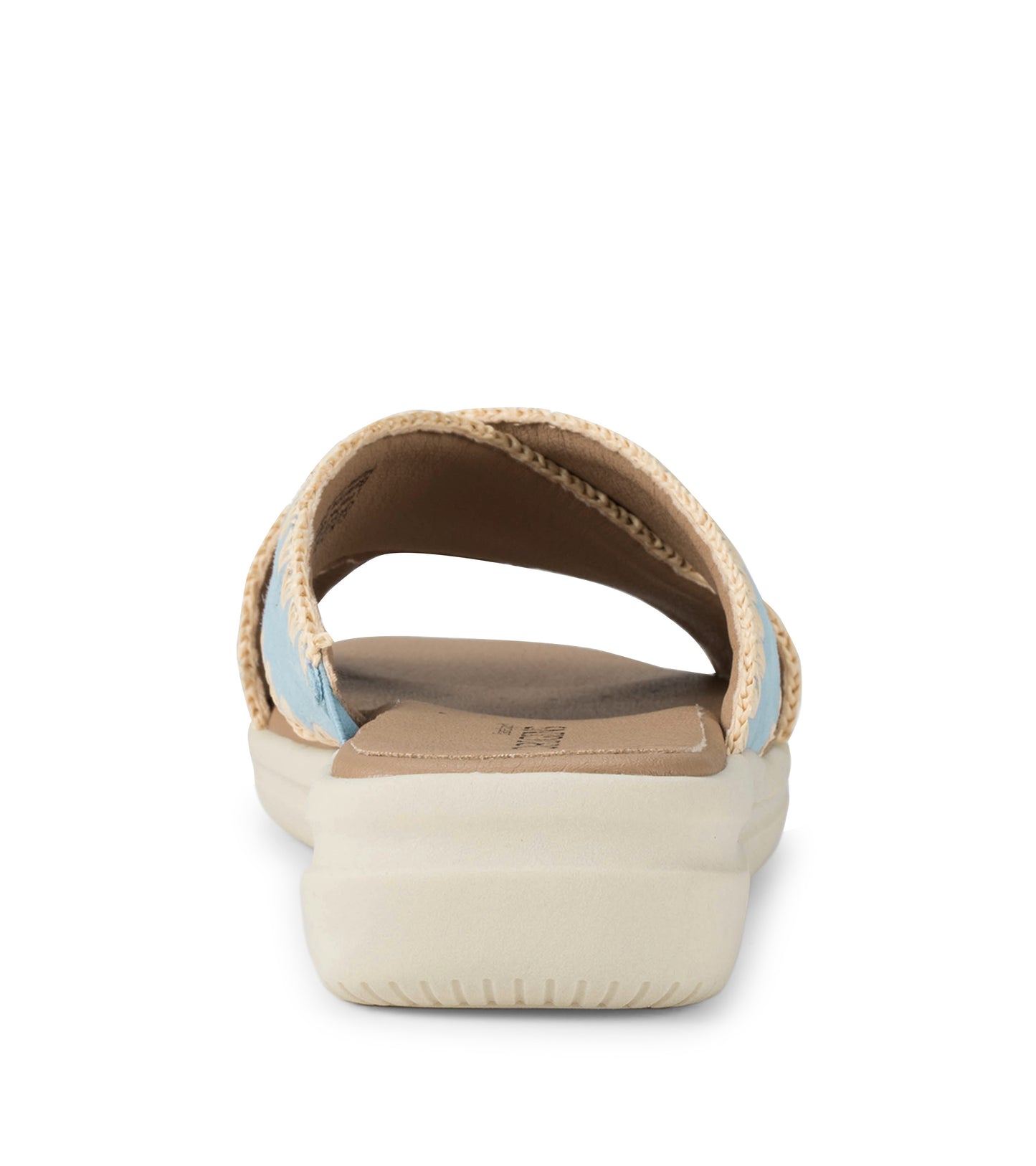 Baretraps Dolinda Slide Sandal Sea Glass Blue Suede