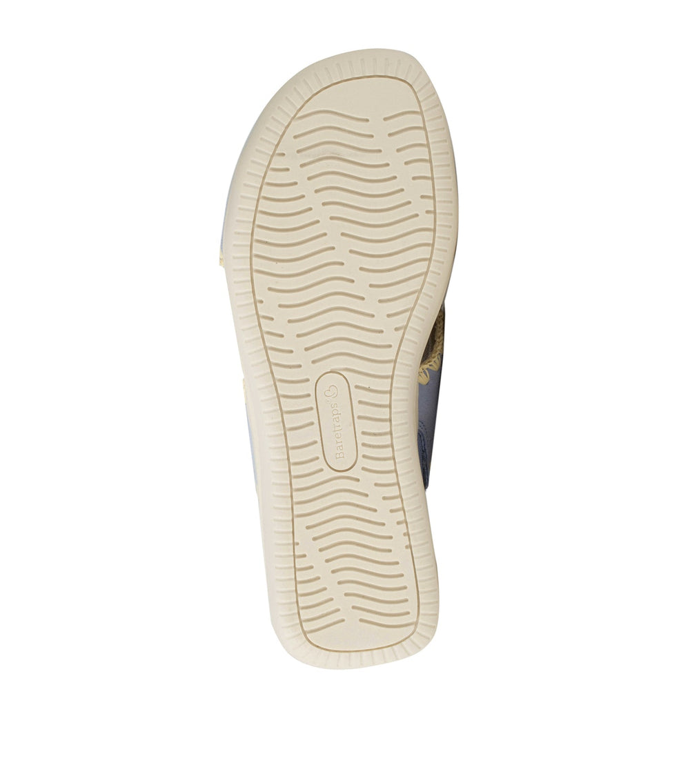 Baretraps Dolinda Slide Sandal Sea Glass Blue Suede