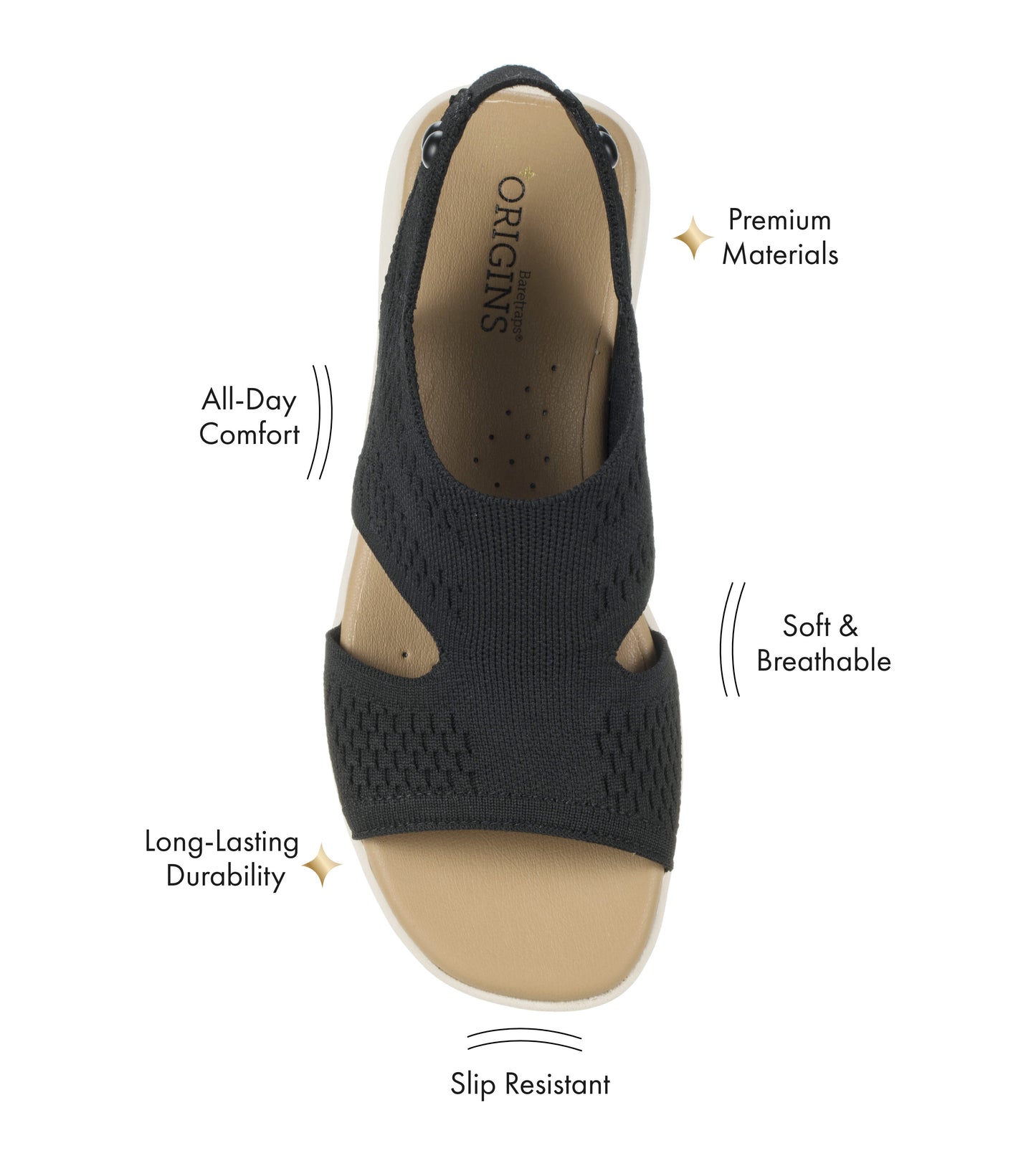 Baretraps Duffy Slip On Sandal Black