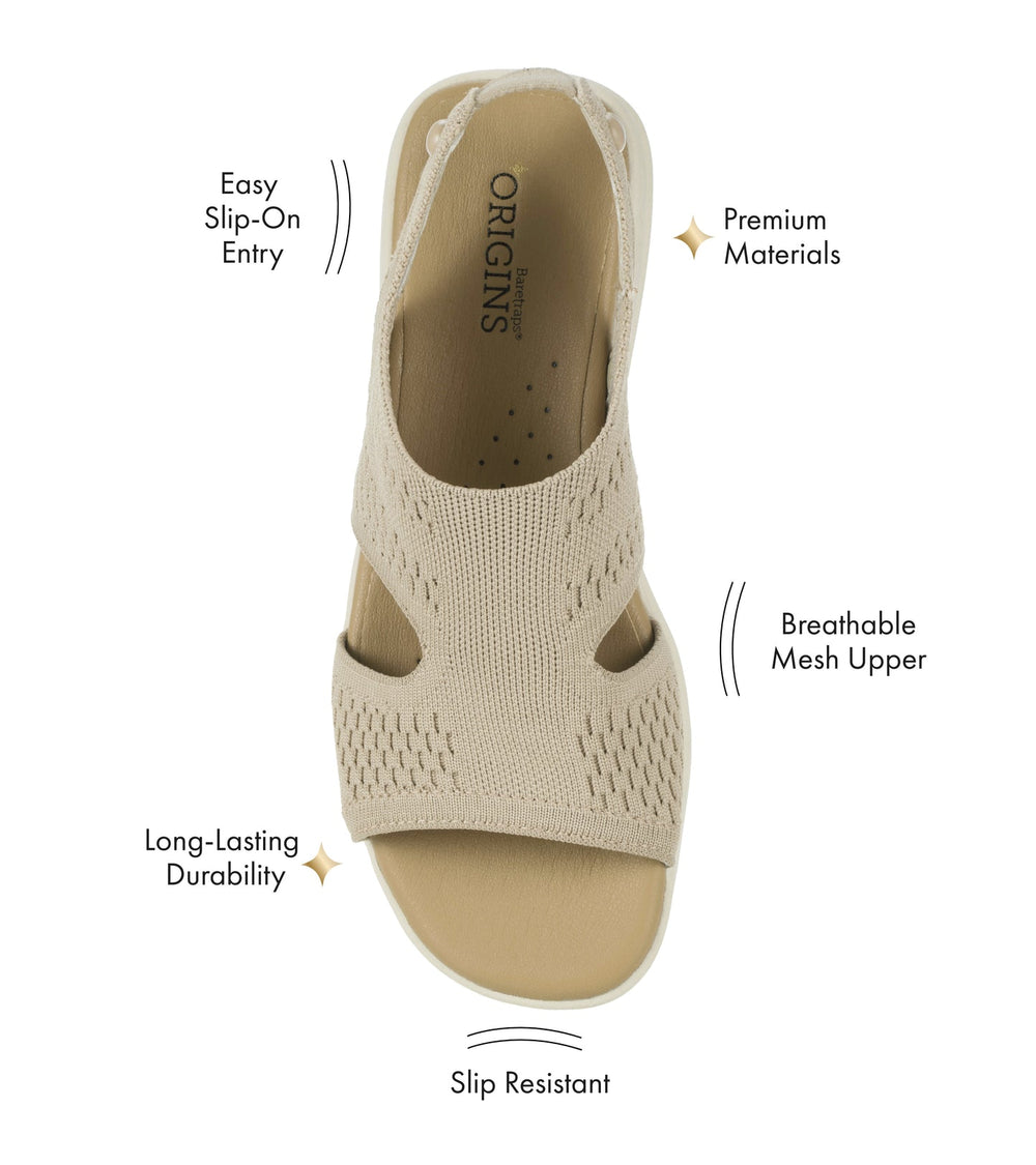 Baretraps Duffy Slip On Sandal Buff