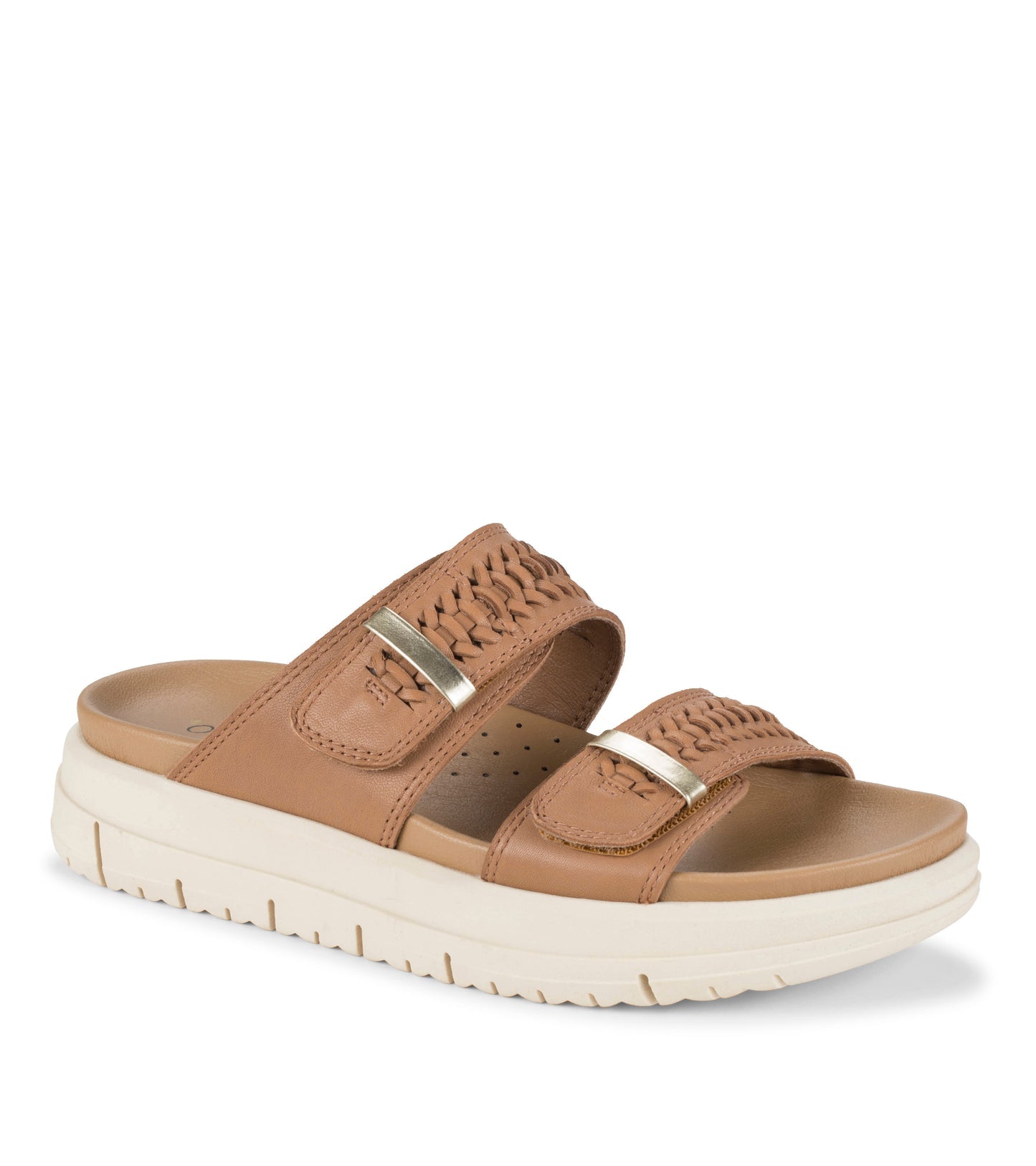 Baretraps Haliah Slide Sandal Tan Leather