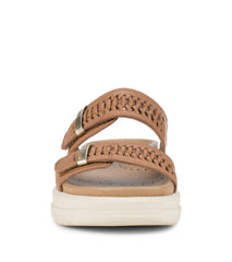 Baretraps Haliah Slide Sandal Tan Leather