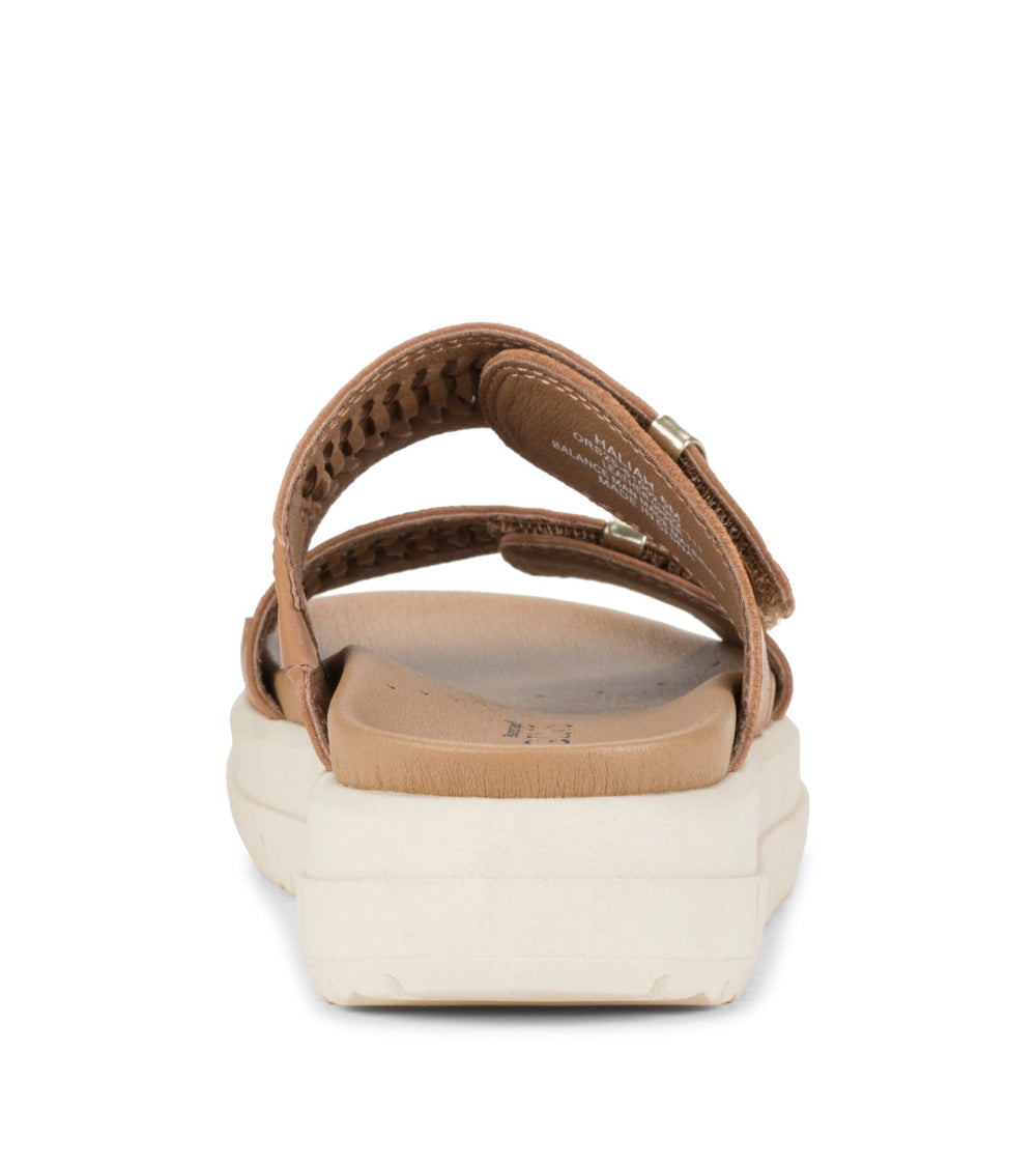 Baretraps Haliah Slide Sandal Tan Leather