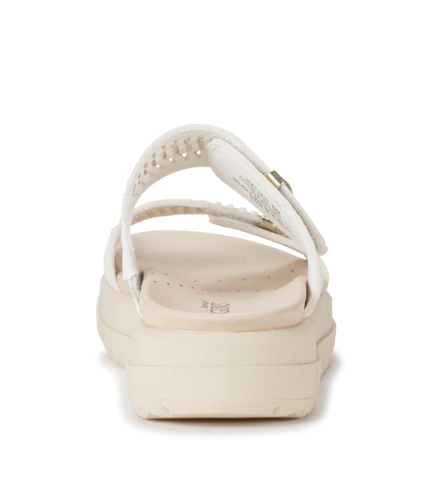 Baretraps Haliah Slide Sandal White Leather