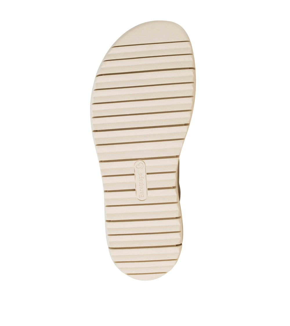 Baretraps Haliah Slide Sandal White Leather