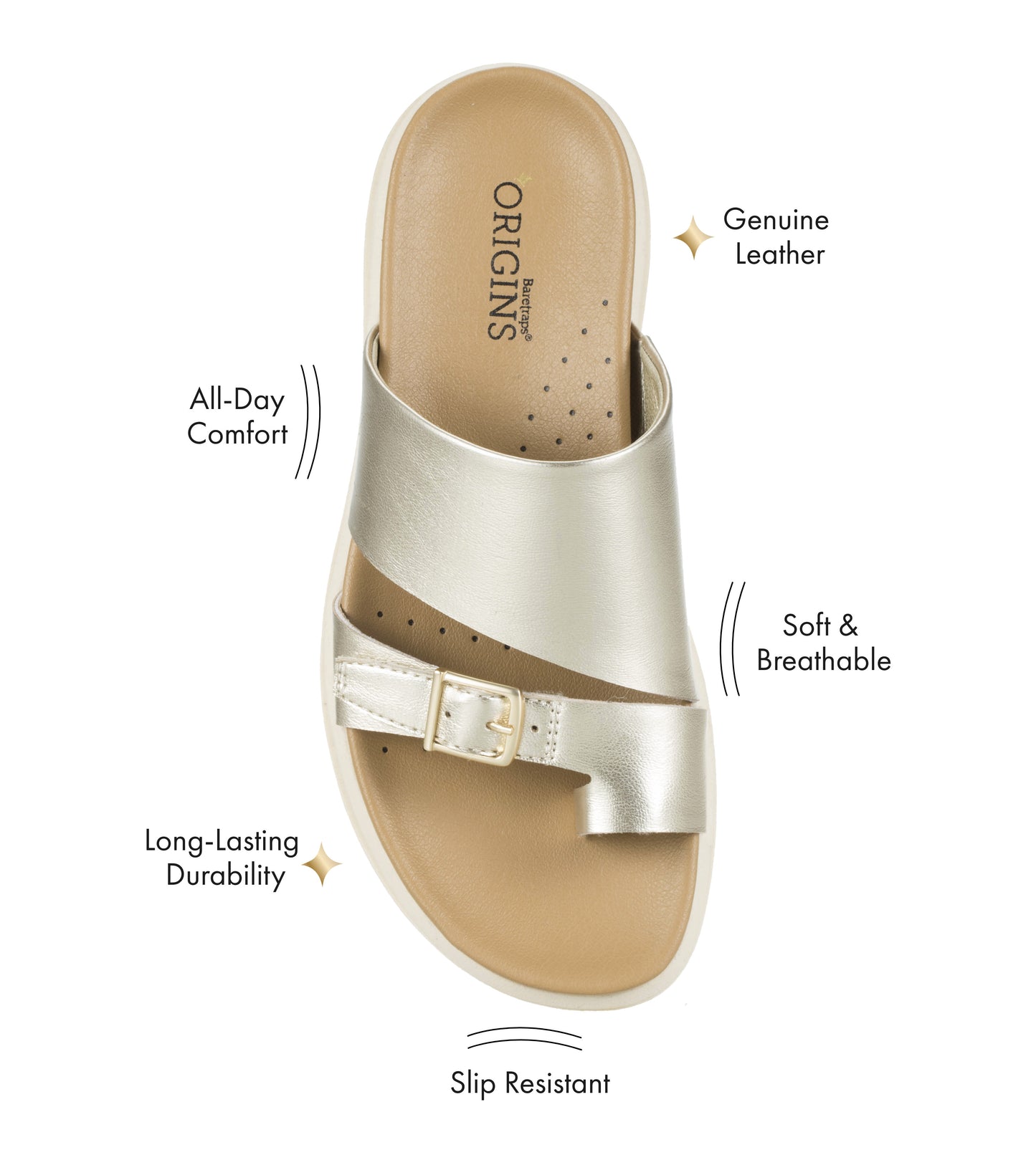 Baretraps Henrika Slide Sandal Champagne