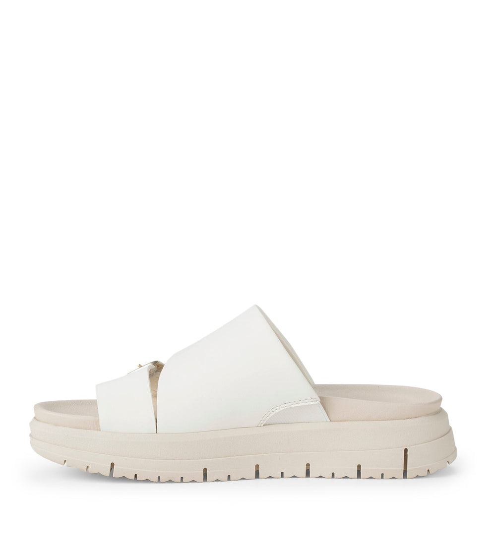 Baretraps Henrika Slide Sandal Off White Leather
