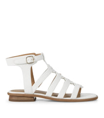 Baretraps Nathalia Gladiator Sandal White Leather