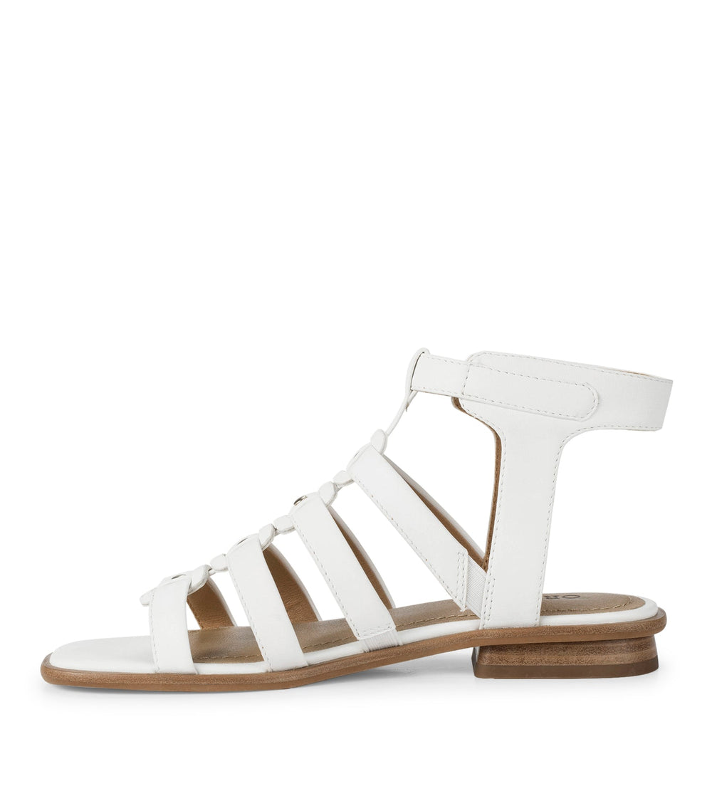 Baretraps Nathalia Gladiator Sandal White Leather