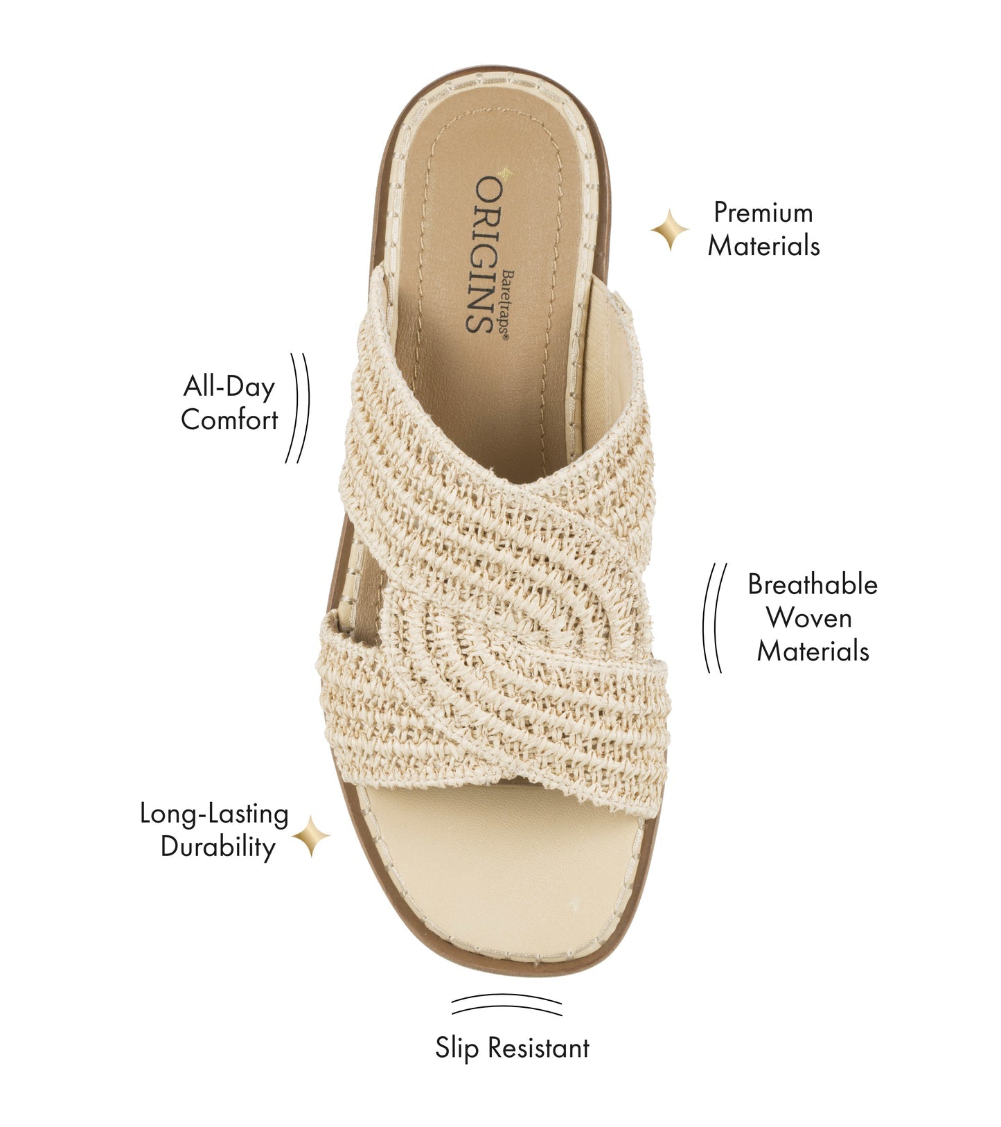 Baretraps Navene Slide Sandal Light Natural
