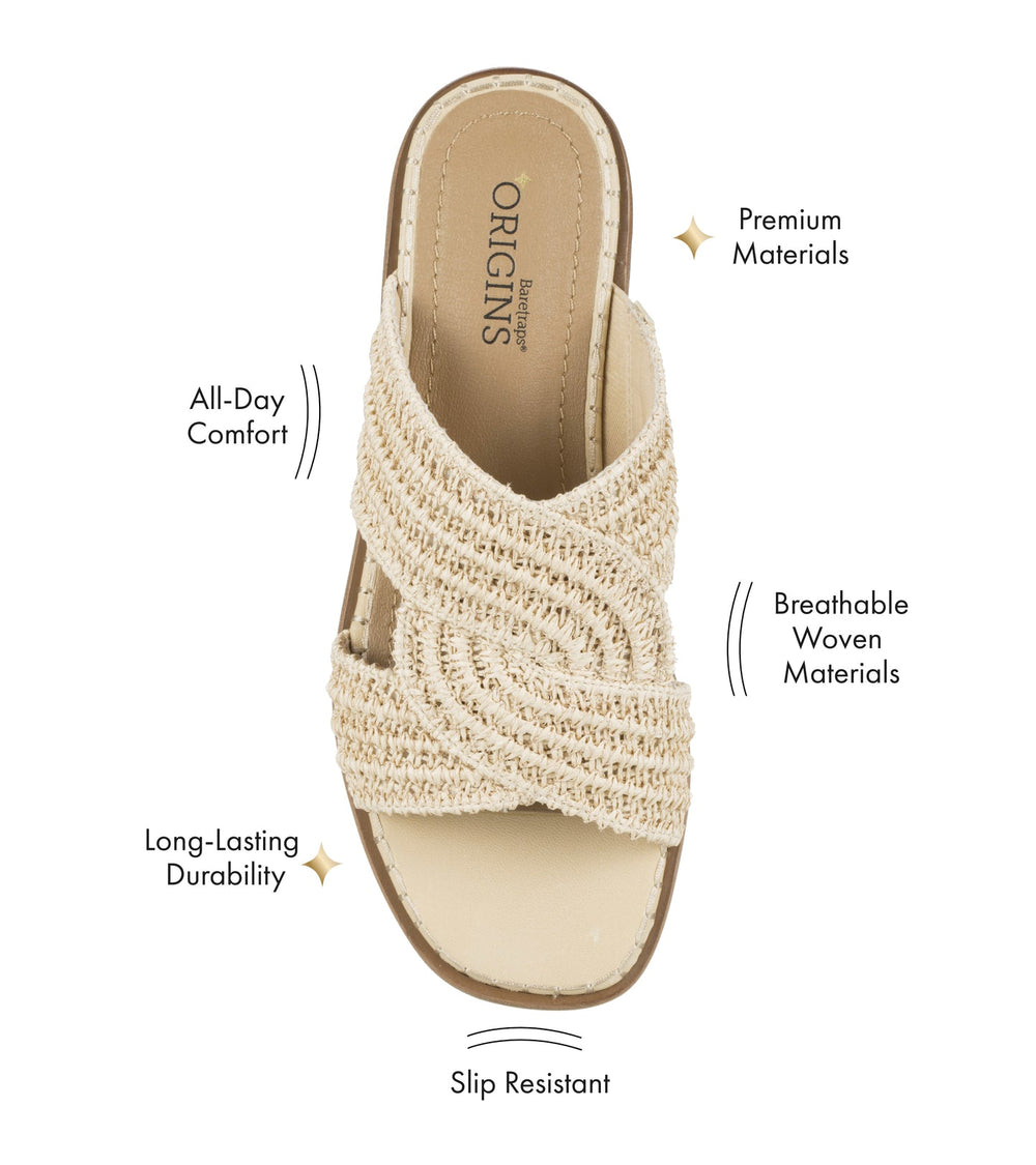 Baretraps Navene Slide Sandal Light Natural