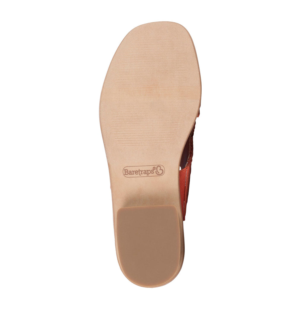 Baretraps Navene Slide Sandal Orange Aid