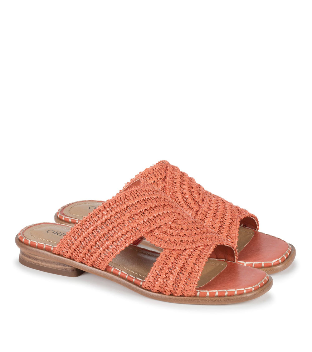 Baretraps Navene Slide Sandal Orange Aid