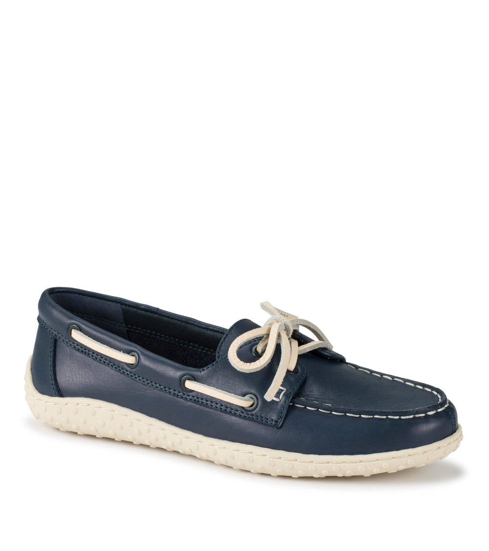 Baretraps Beverlie Boat Shoe Navy Leather