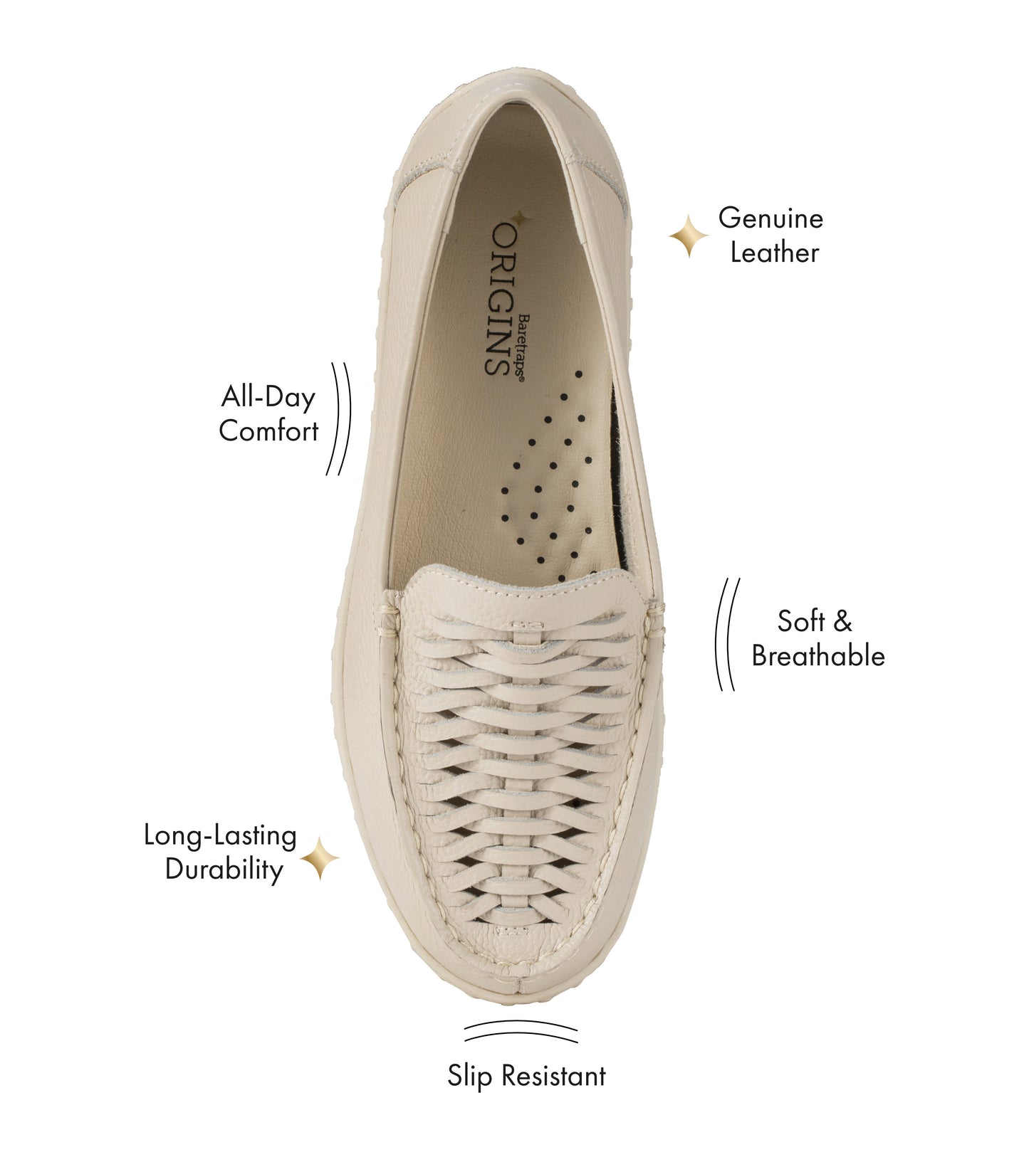 Baretraps Bridget Boat Shoe Light Blush Leather