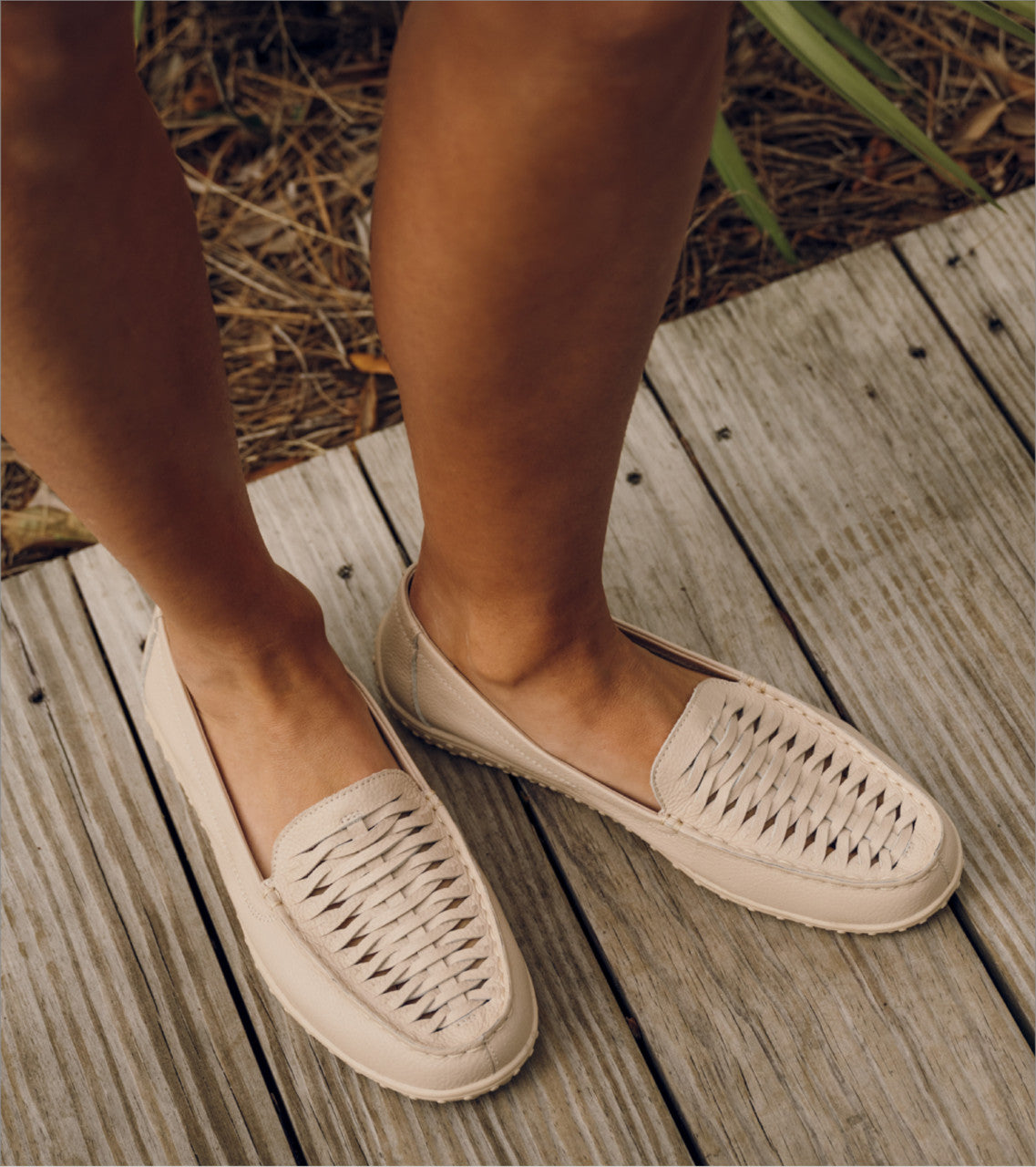 Baretraps Bridget Boat Shoe Light Blush Leather