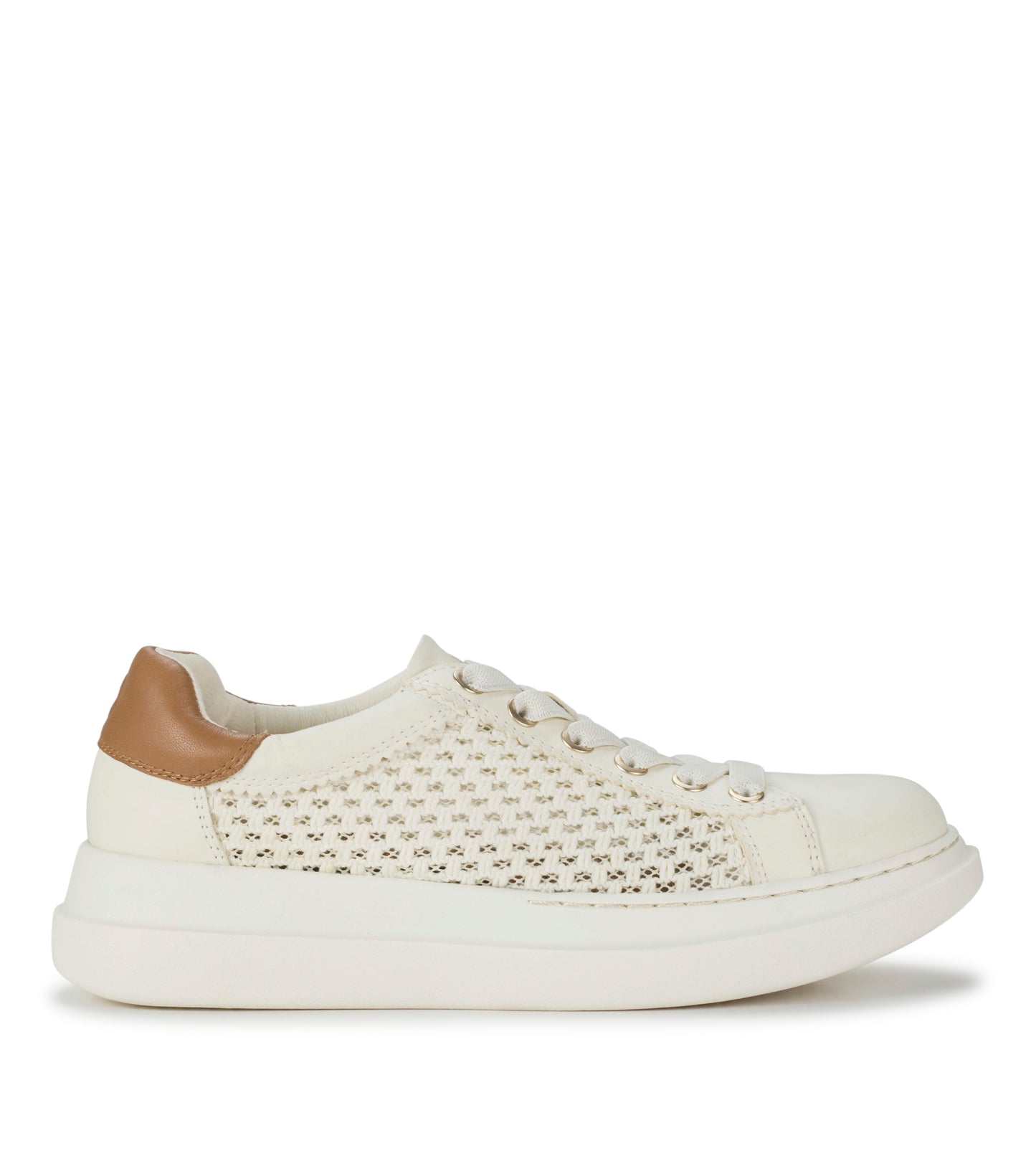 Baretraps Tiara Sneaker Off White Leather