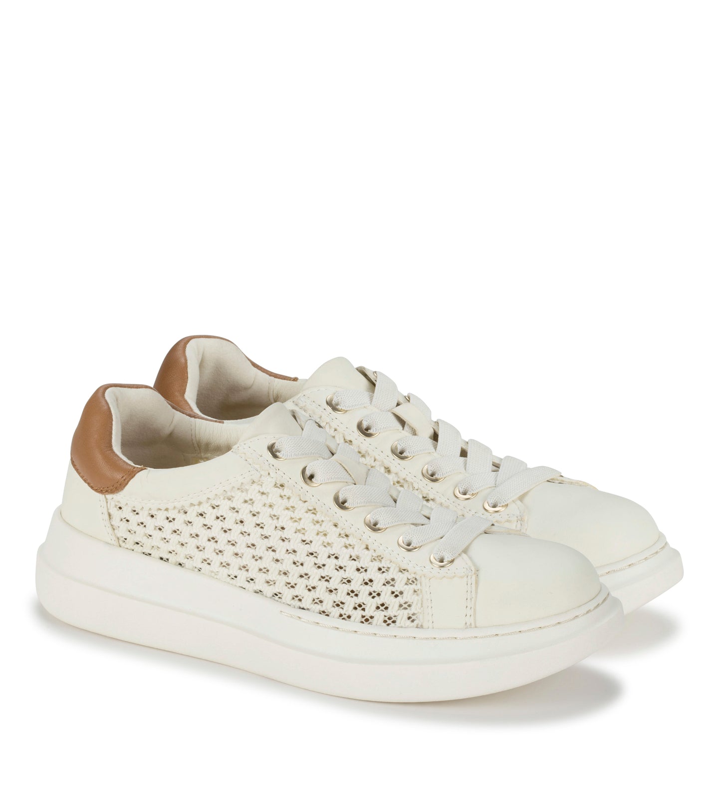 Baretraps Tiara Sneaker Off White Leather